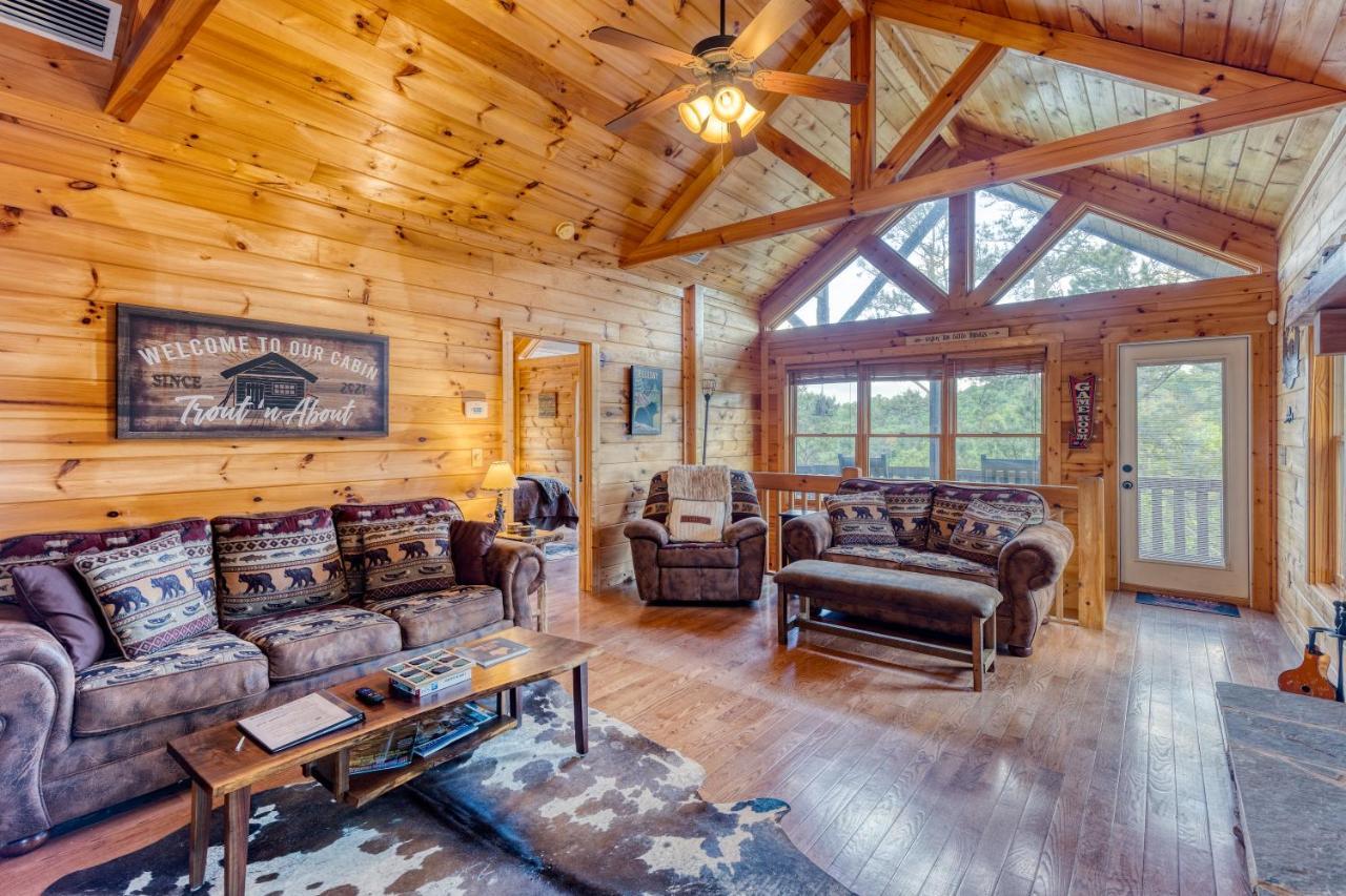 Trout N' About Your Blue Ridge Mountains Retreat, Hot Tub + Game Room! Ellijay Zewnętrze zdjęcie