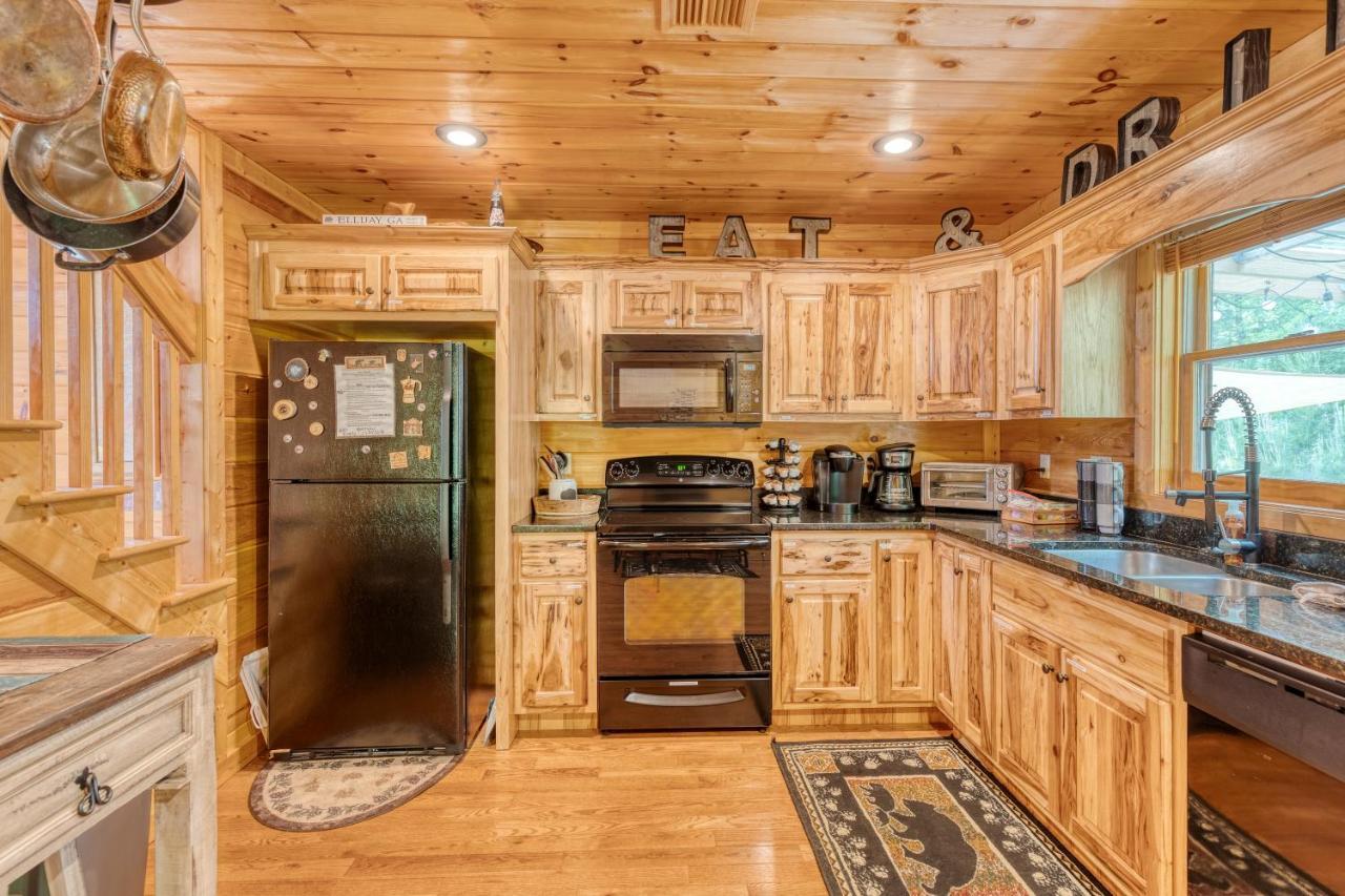 Trout N' About Your Blue Ridge Mountains Retreat, Hot Tub + Game Room! Ellijay Zewnętrze zdjęcie
